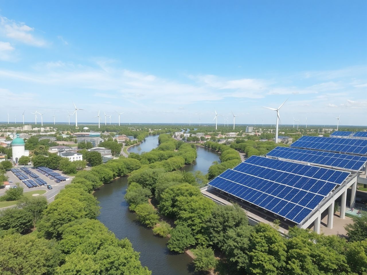 Megújuló energiák alkalmazása csökkenti a légszennyezést hatékonyan.