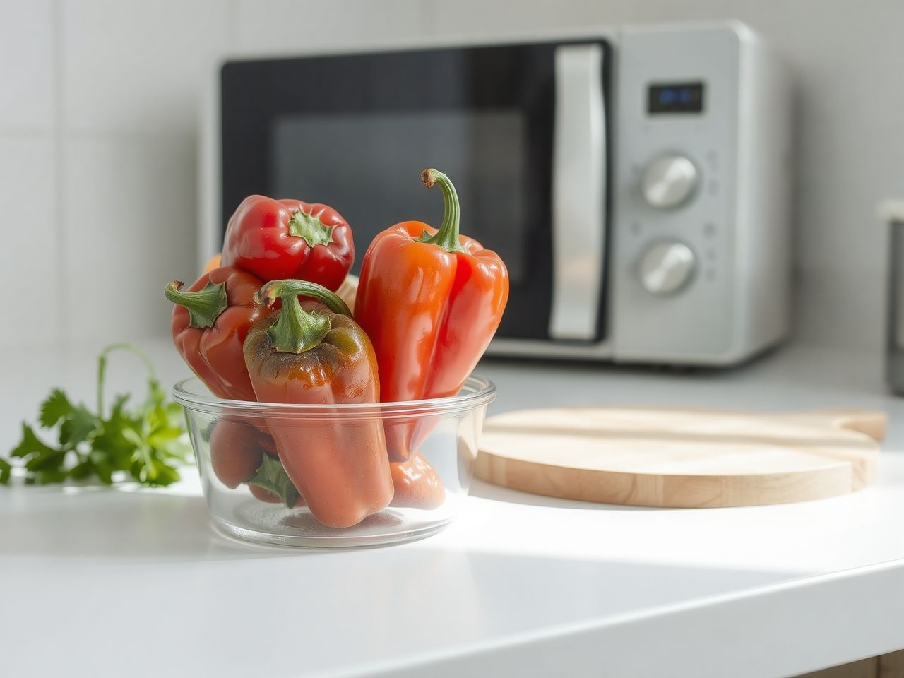 A paprika tárolása légmentesen megőrzi frissességét újramelegítés előtt.