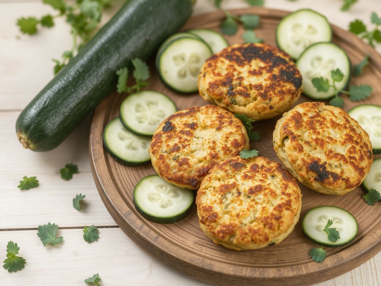 A vegán cukkini fasírt tojás helyett lenmaggal köthető össze.